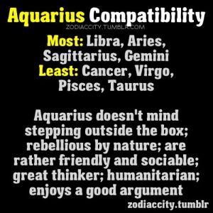 Cancer, Virgo, Pisces and Taurus need not apply.